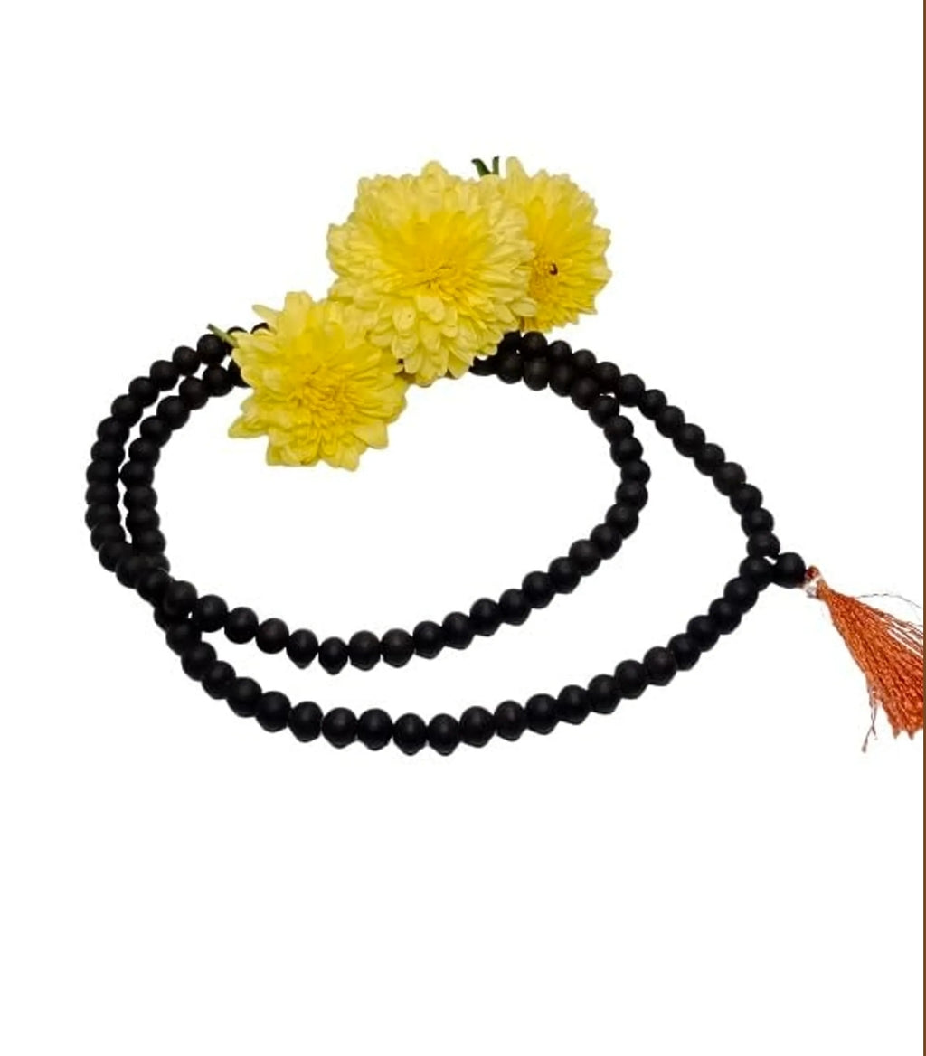 108+1 Divya Karungali Mala - Natural Ebony Wood Beads (Govt. Certified)