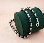 Silver Plated Eternal Karungali Mala - Natural Ebony Wood (Govt. Certified)