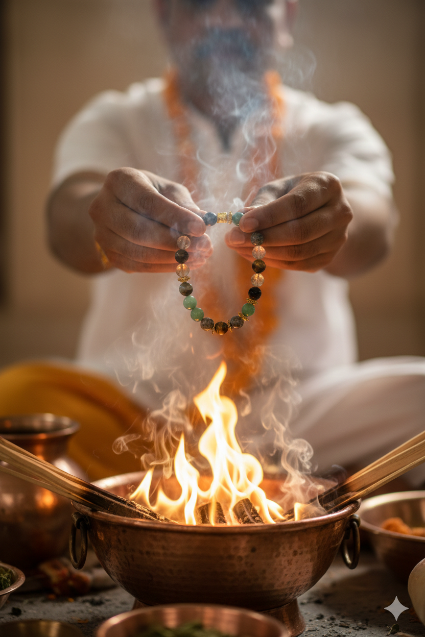 Money Magnet Fusion Band - Pyrite, Tiger Eye, Citrine & Aventurine Beads